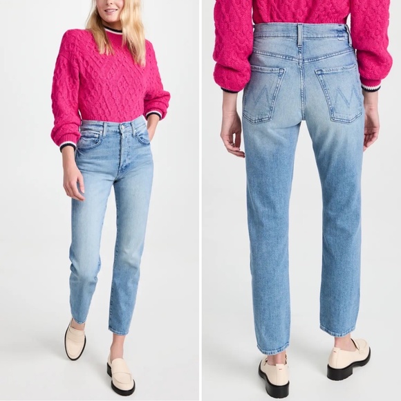 ✨NWT✨ MOTHERHiker Hover High Waisted Slim Straight Jeans in Herbal Remedy